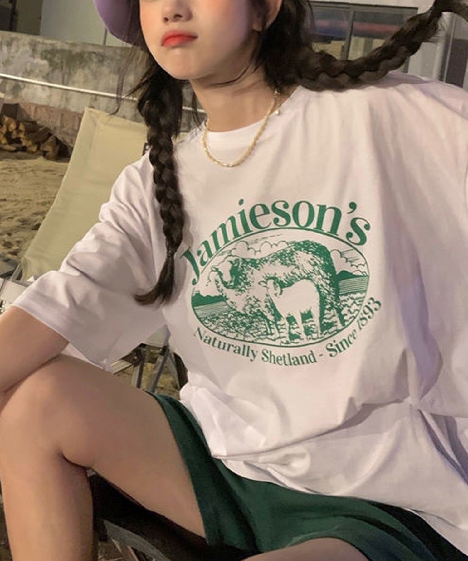 ヴィータフェリーチェ VitaFelice ルーズスタイル ロゴTシャツ (WHITE) WHITE