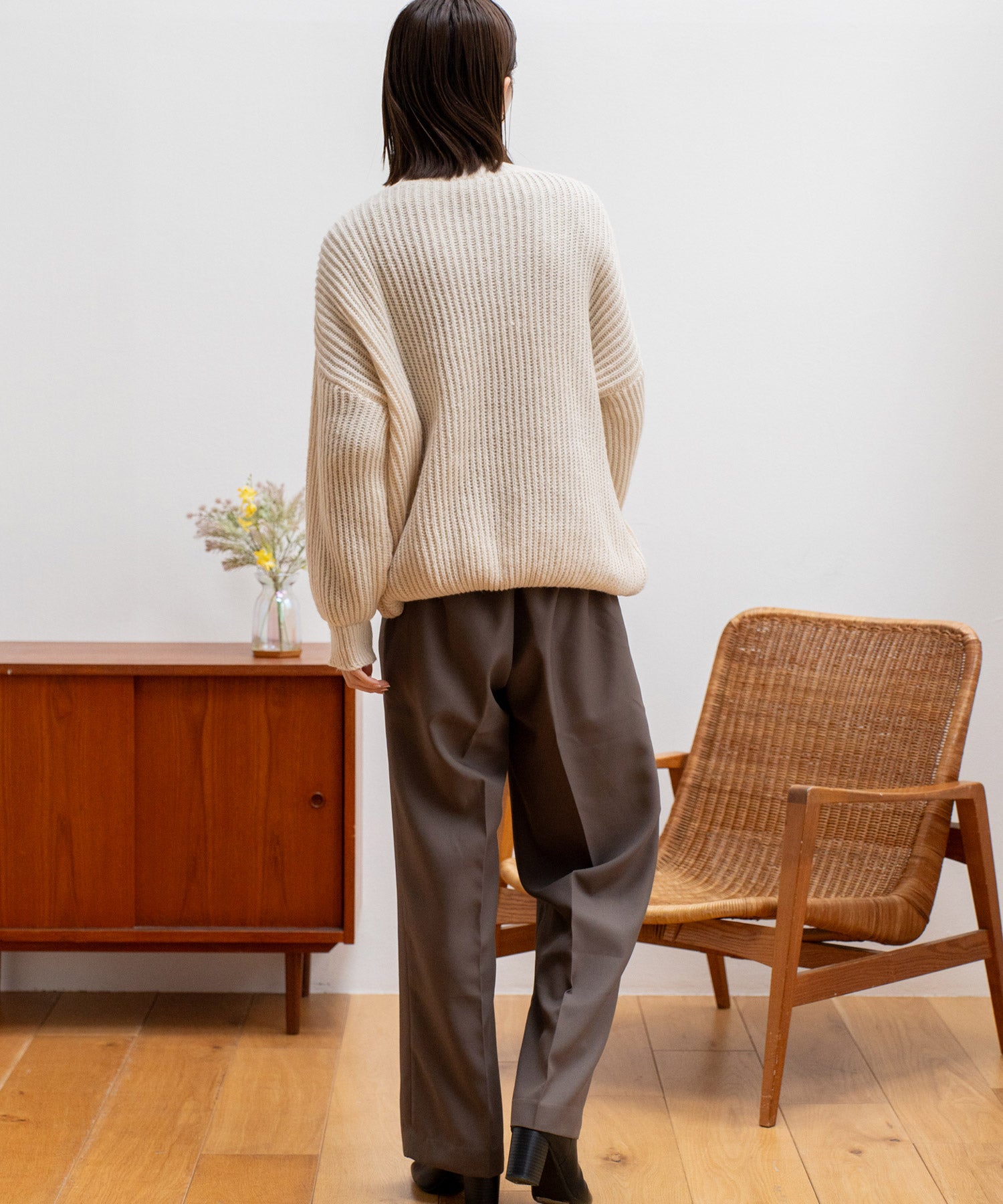 ヴィータフェリーチェ VitaFelice ゆったり ロング ニット カーディガン【長袖】 (GRAY) GRAY