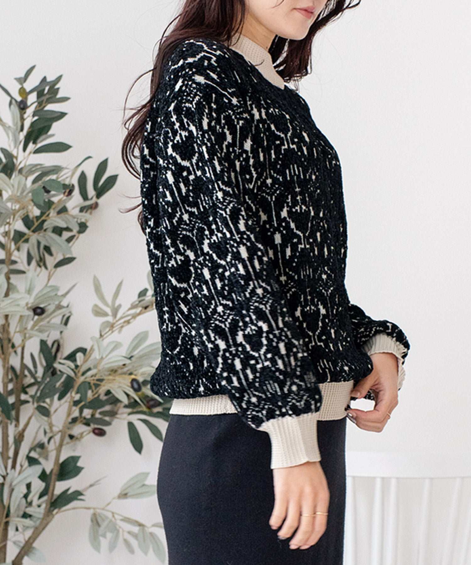 ヴィータフェリーチェ VitaFelice モールニット プルオーバー