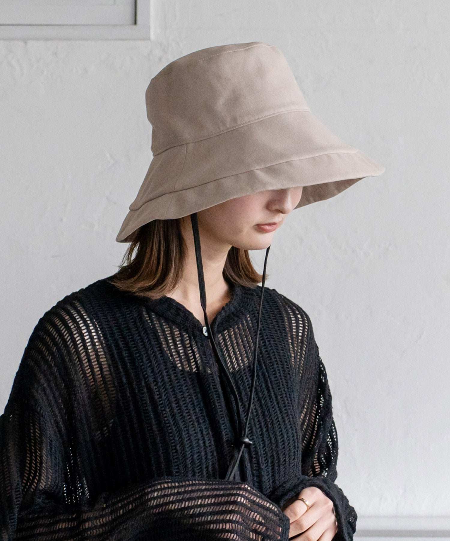 ヴィータフェリーチェ VitaFelice 接触冷感キャペリンハット,ICEGRAY