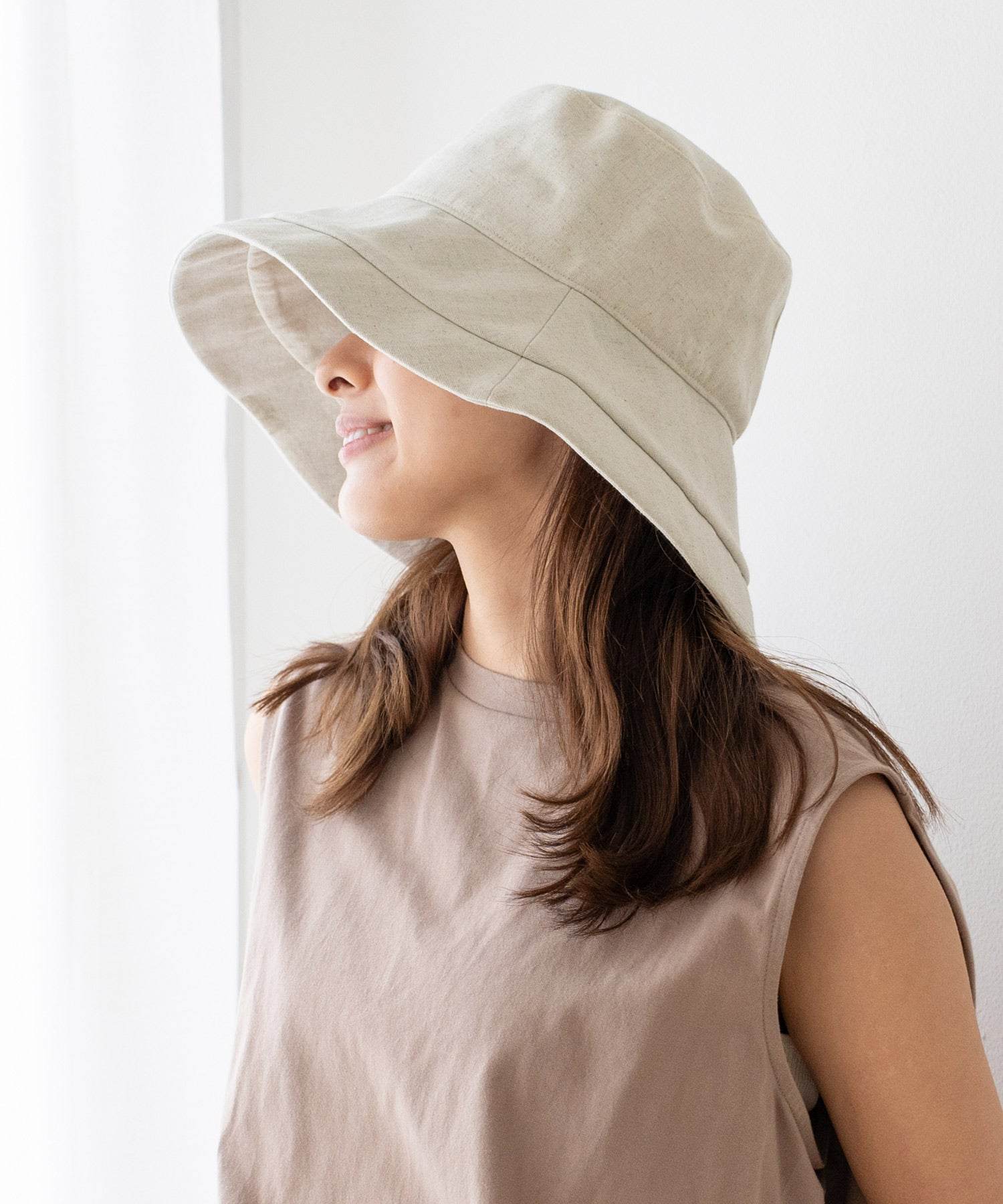 ヴィータフェリーチェ VitaFelice 接触冷感キャペリンハット,NIVORY