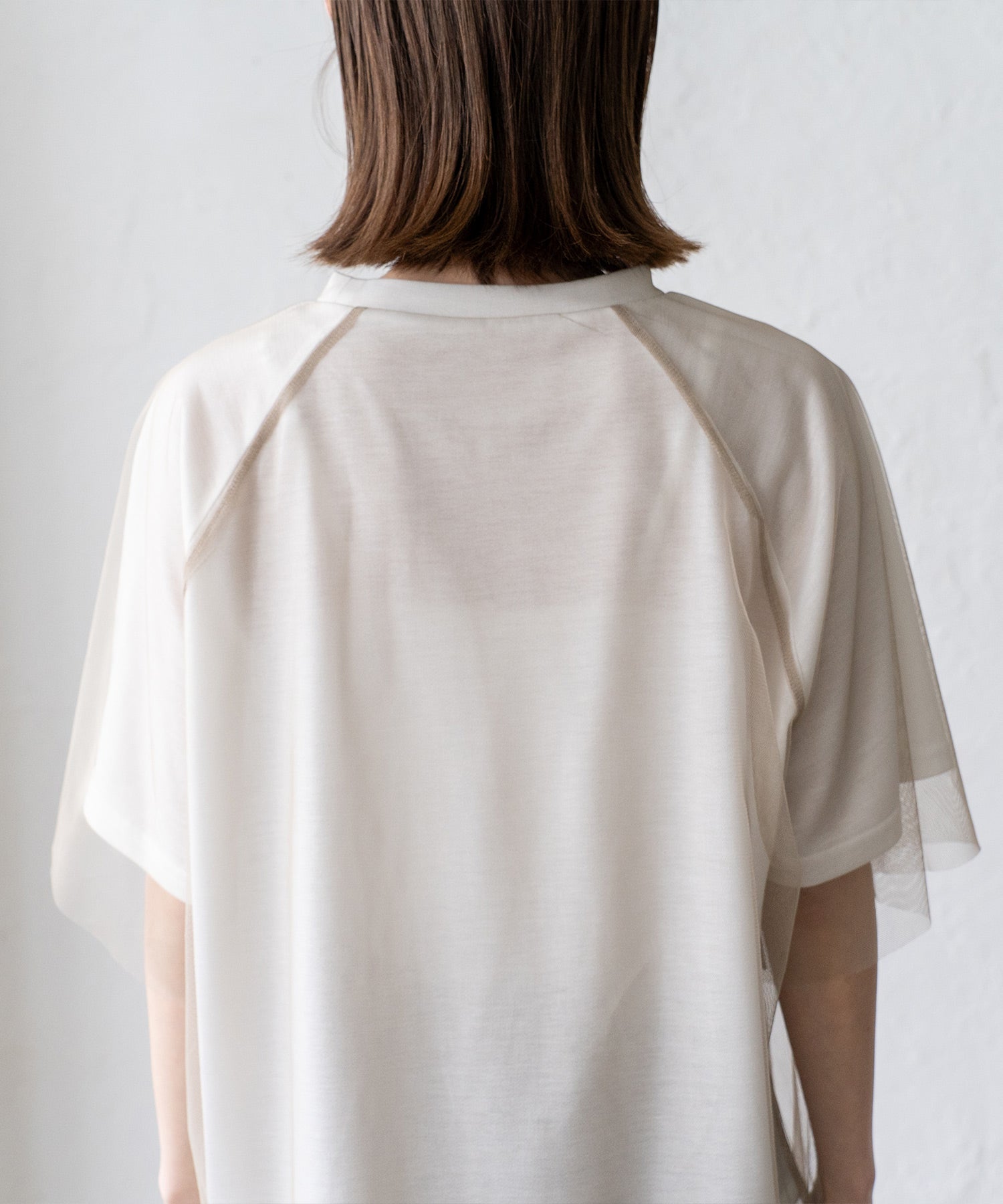 VitaFelice VitaFelice 薄紗分層 T 卹