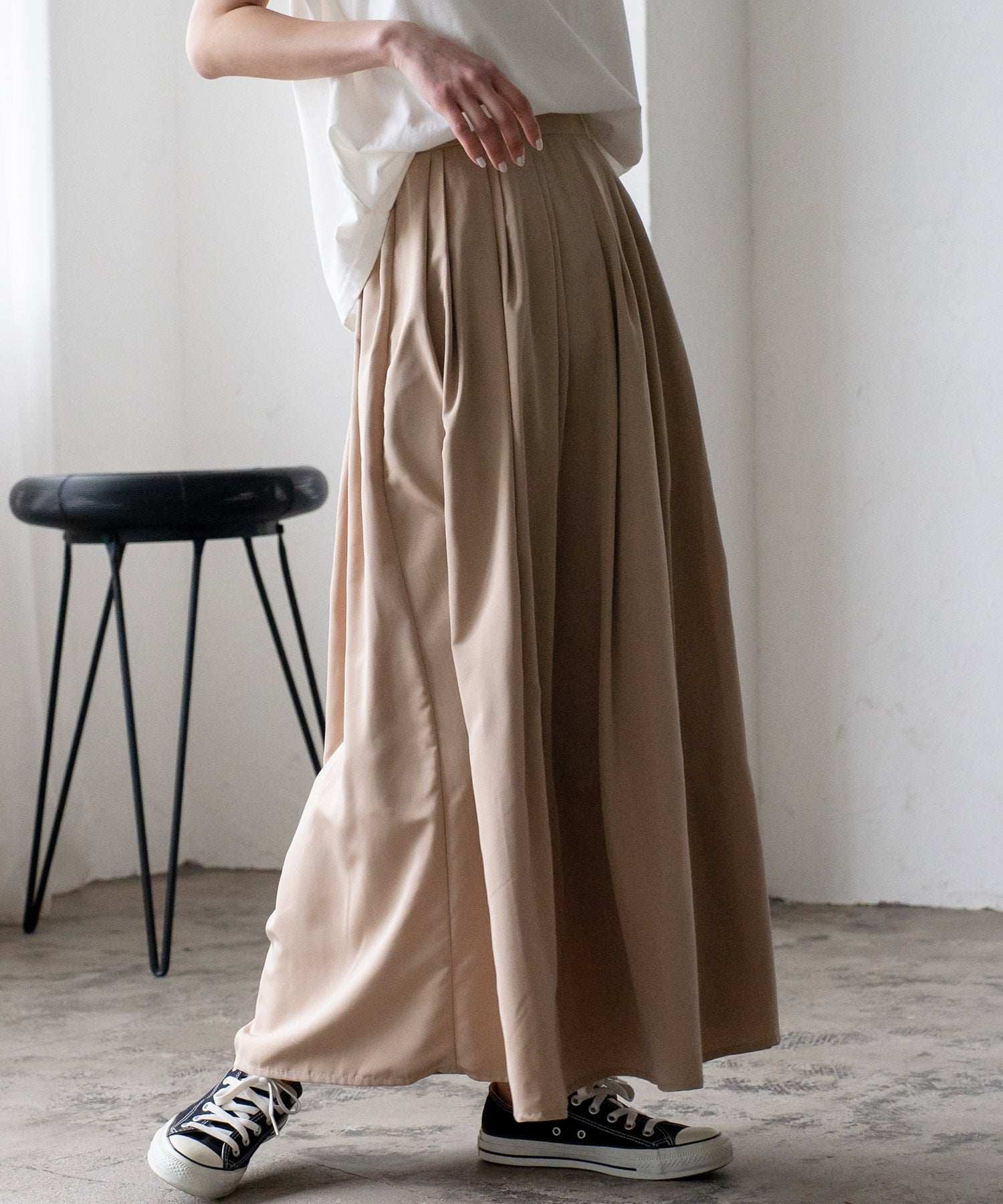 ヴィータフェリーチェ VitaFelice タックギャザーボリュームスカート