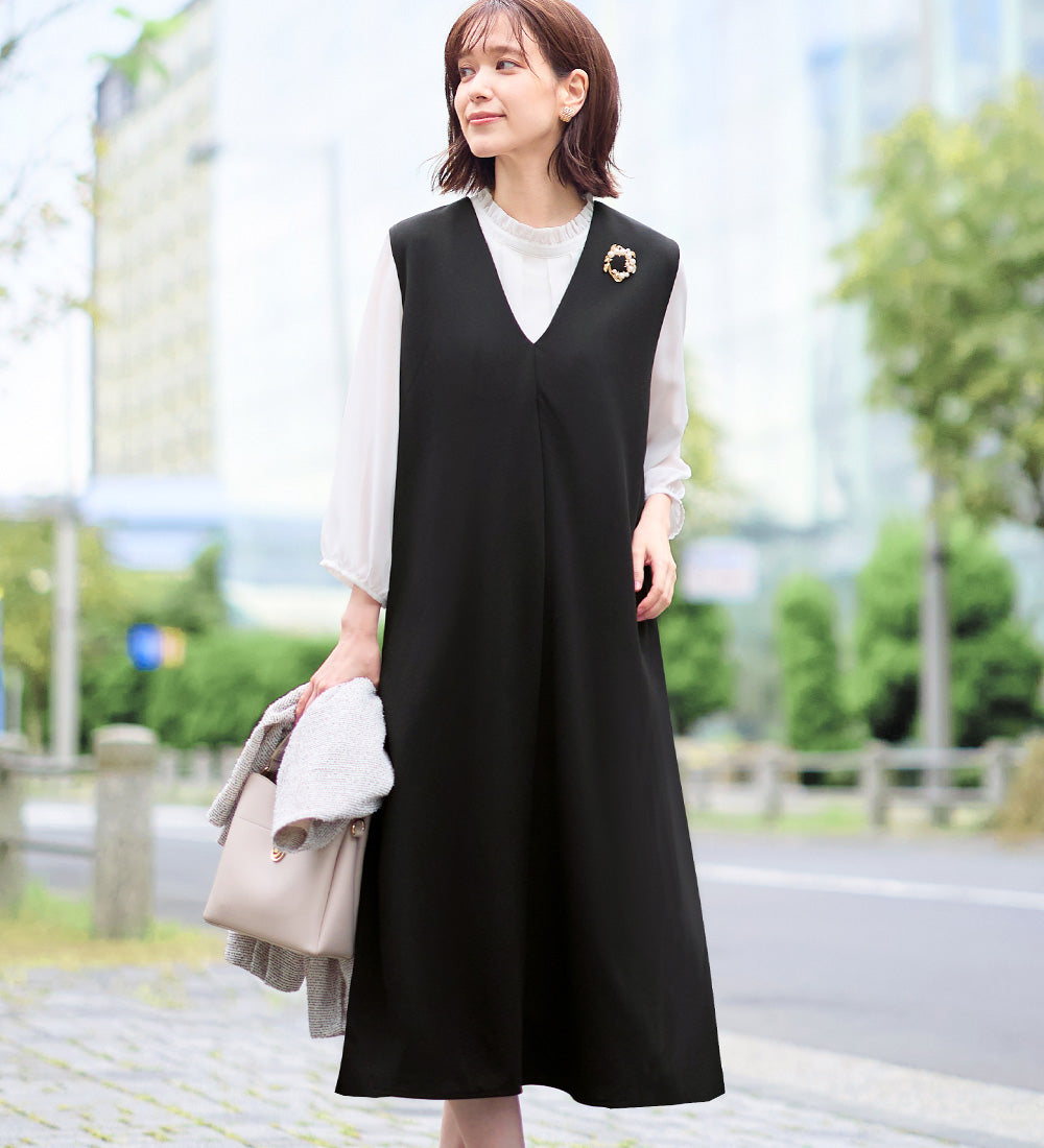 Viola e Viola and Viola e Viola Viola e Viola Easy Clean Stretch 2WAY Jumper Skirt