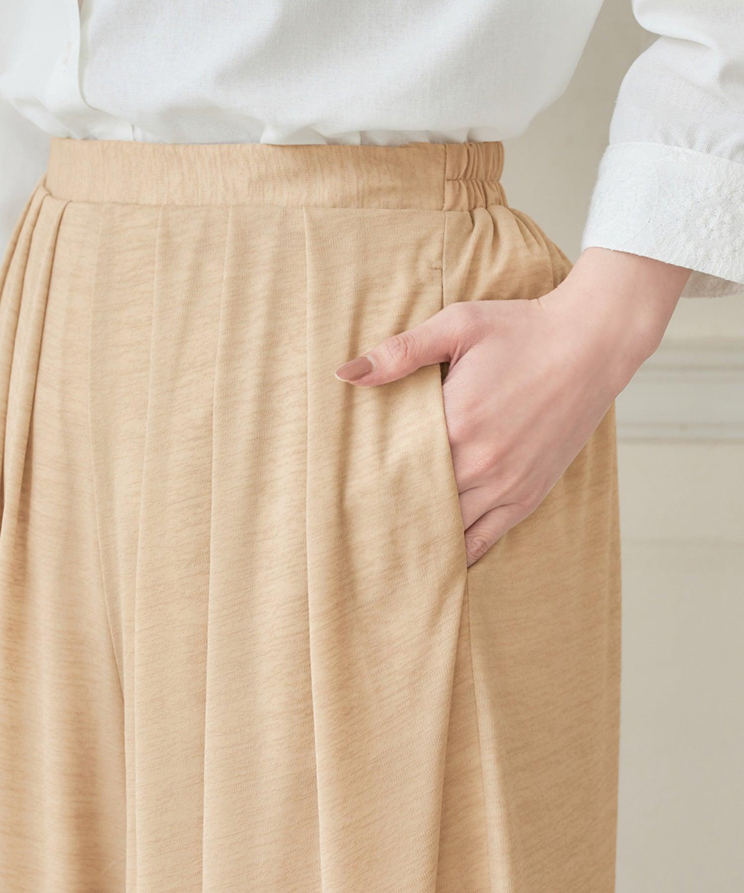 【接触冷感】裏地ひんやりパンツ<レギュラー丈>