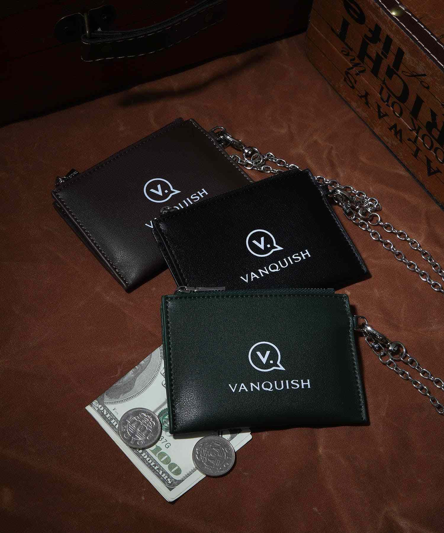 ヴァンキッシュ VANQUISH スムースチェーンストラップ財布,DGRN