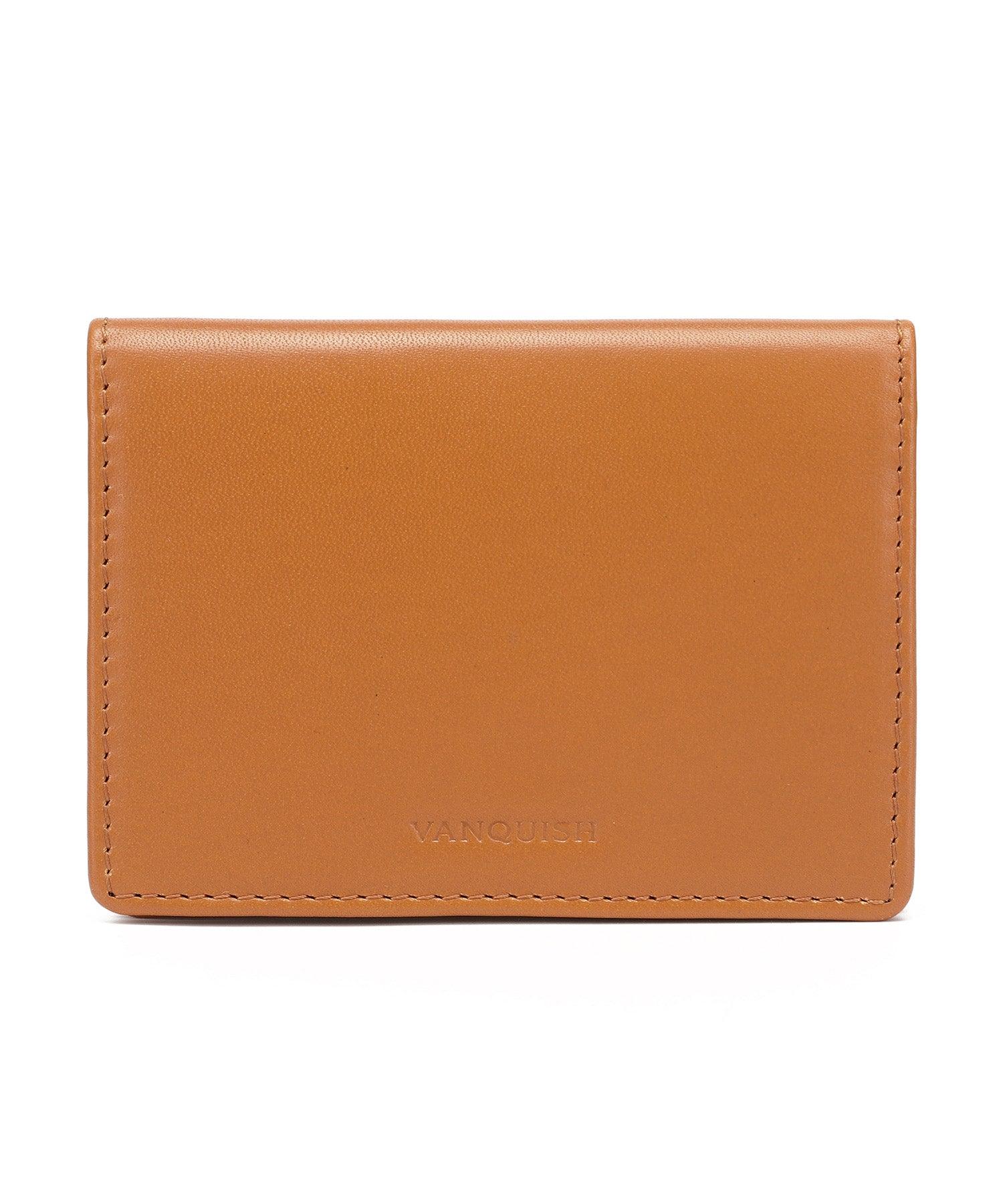 ヴァンキッシュ VANQUISH 牛革オイルレザー名刺入れ,CAM
