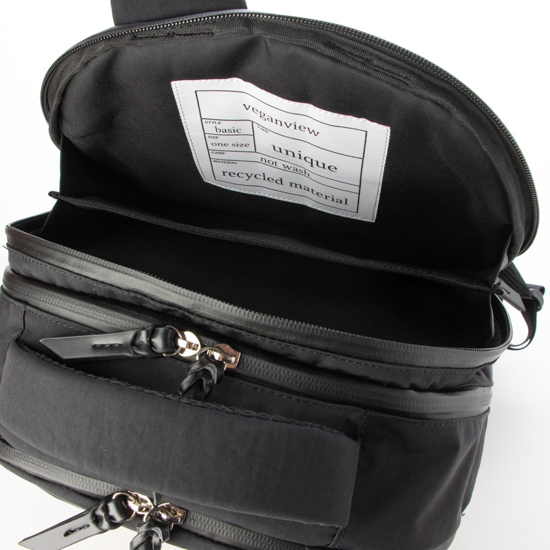 Veganview crinkle nylon backpack L size