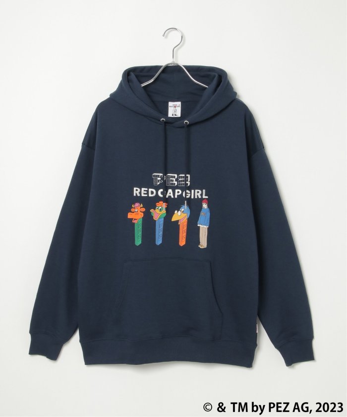 ヴァンス エクスチェンジ VENCE EXCHANGE PEZ×Red Cap Girl コラボパーカー (ダークグレイ) ダークグレイ