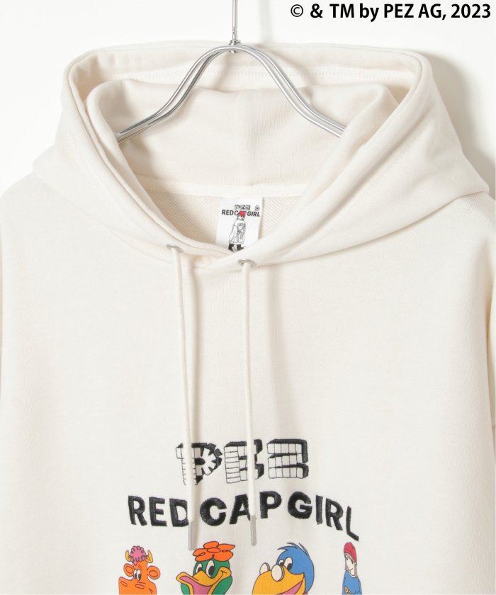 ヴァンス エクスチェンジ VENCE EXCHANGE PEZ×Red Cap Girl コラボパーカー (ダークグレイ) ダークグレイ