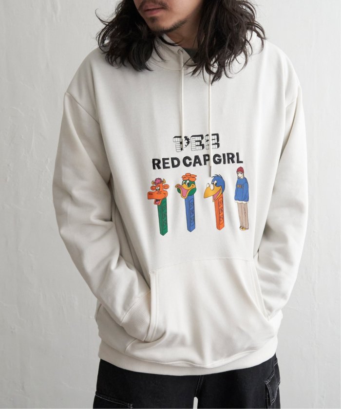 ヴァンス エクスチェンジ VENCE EXCHANGE PEZ×Red Cap Girl コラボパーカー (ダークグレイ) ダークグレイ