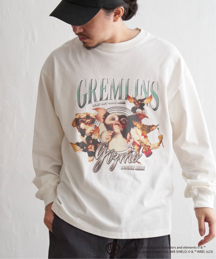 ヴァンス エクスチェンジ VENCE EXCHANGE GREMLINS グレムリン コラージュプリントロンT (ホワイト) ホワイト