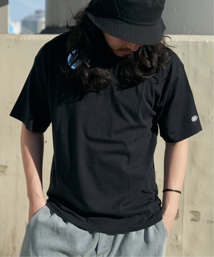 ヴァンス エクスチェンジ VENCE EXCHANGE DISCUS ATHLETIC クルーTシャツ (ブラック) ブラック