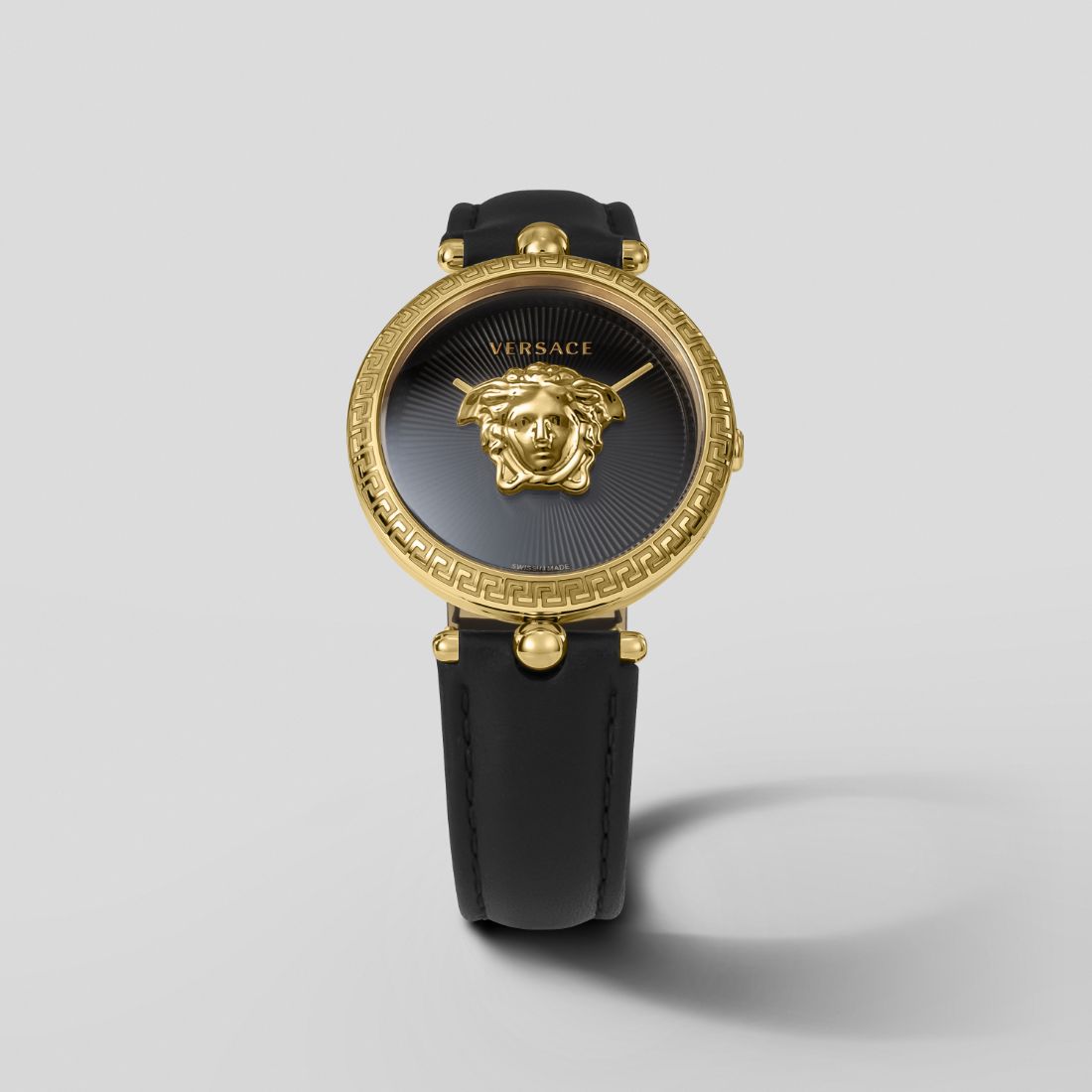 ヴェルサーチェ VERSACE パラッツォ エンパイア レディース 時計 VECQ00118 クォーツ ブラック カーフ革 スイス