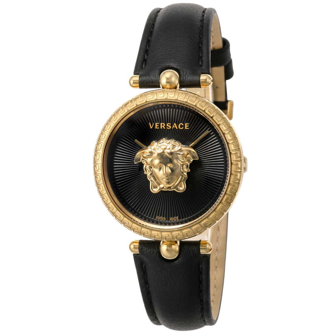ヴェルサーチェ VERSACE パラッツォ エンパイア レディース 時計 VECQ00118 クォーツ ブラック カーフ革 スイス