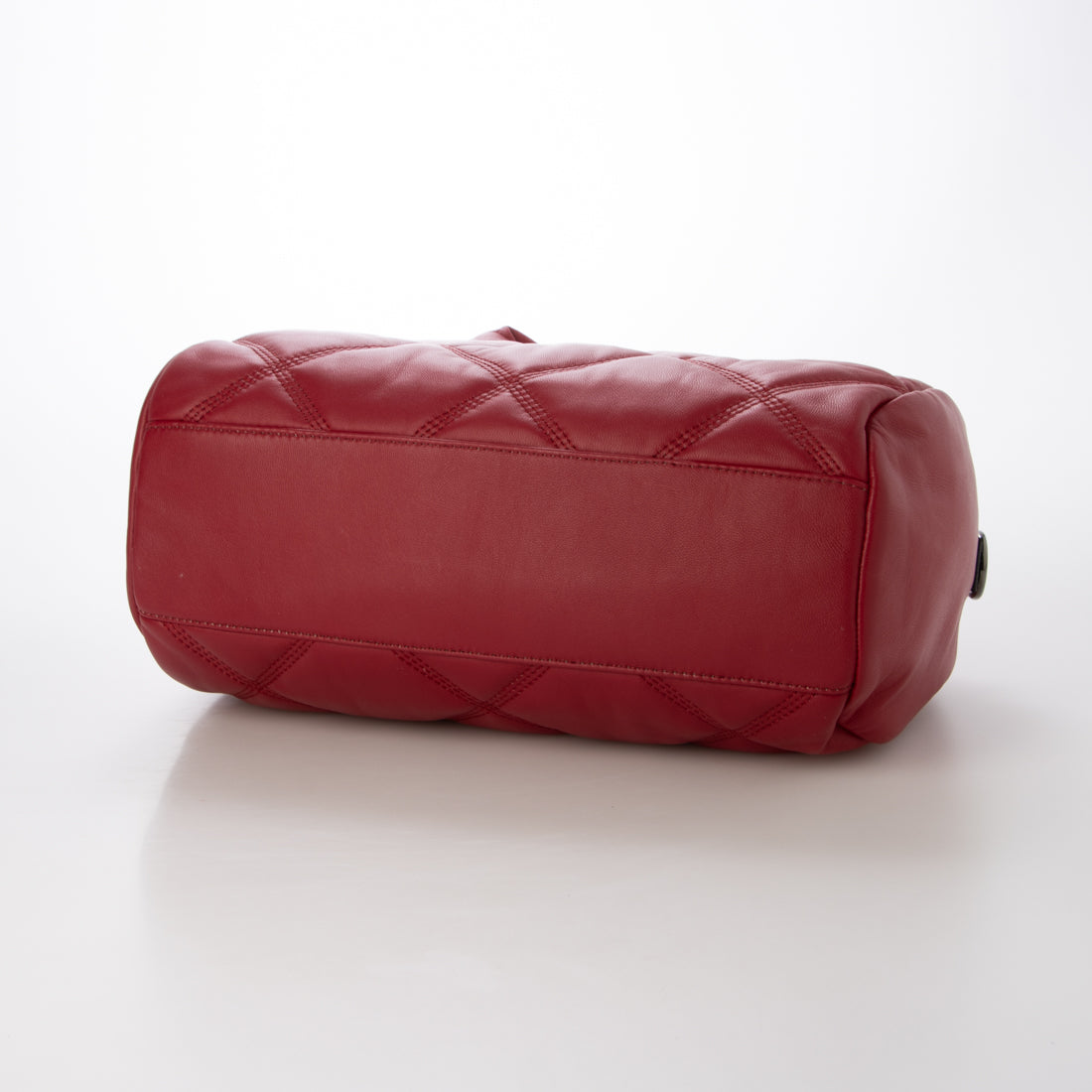 ベスジョーヤ VESGIOIA ラムレザーキルティングミニボストンバッグ (チャコール) チャコール