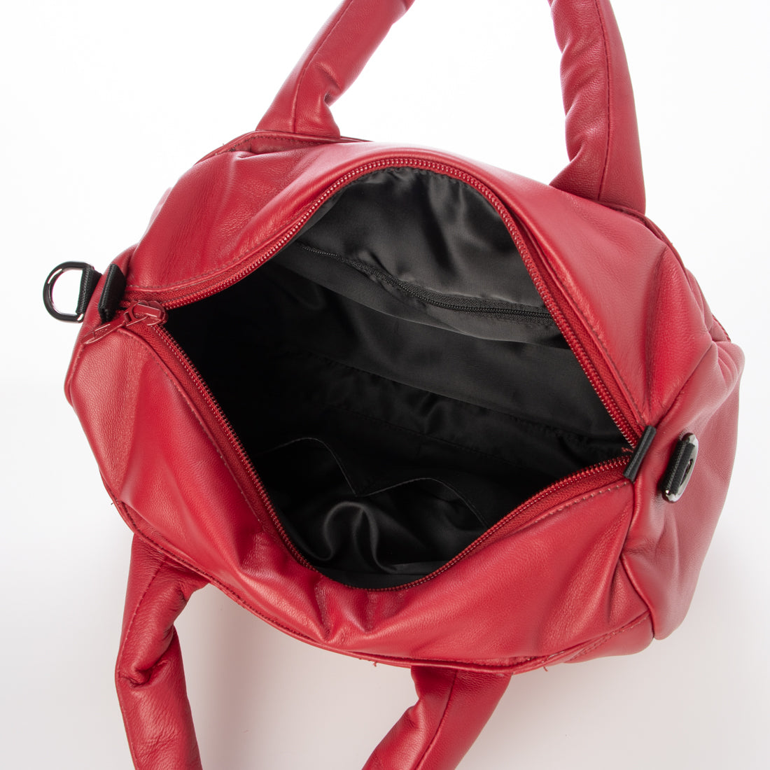 ベスジョーヤ VESGIOIA ラムレザーキルティングミニボストンバッグ (チャコール) チャコール