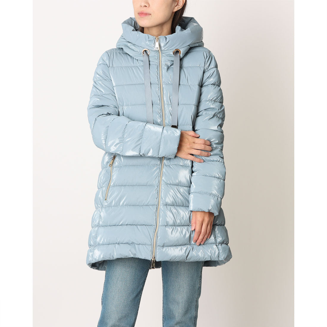 ベスジョーヤ VESGIOIA イタリア製ナイロンコート (ブルーグレー) ブルーグレー