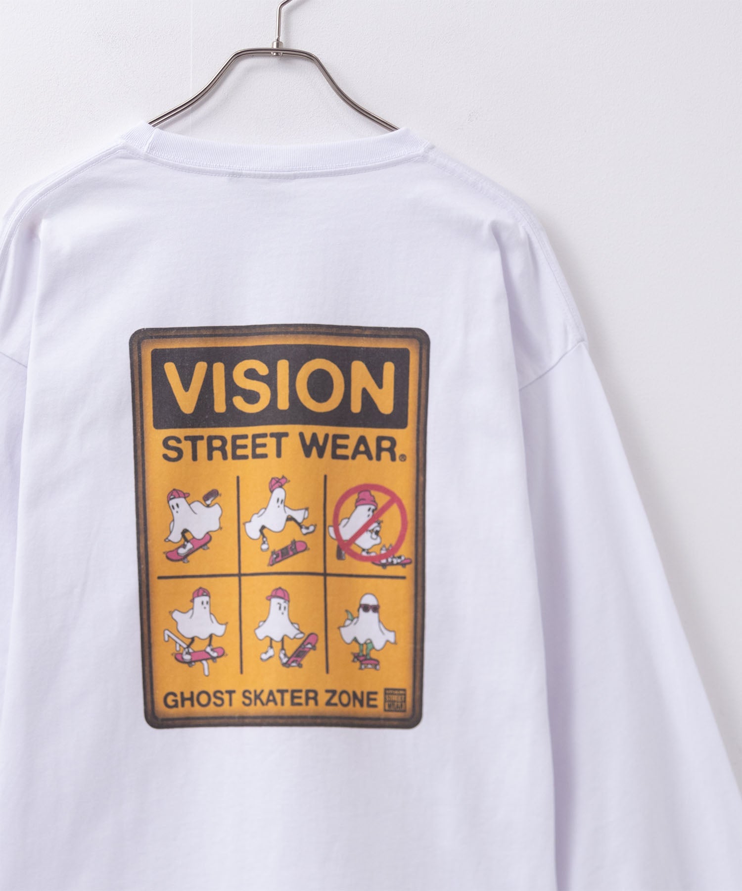 ヴィジョン ストリート ウェア VISION STREET WEAR ゴーストサインボード長袖Tシャツ