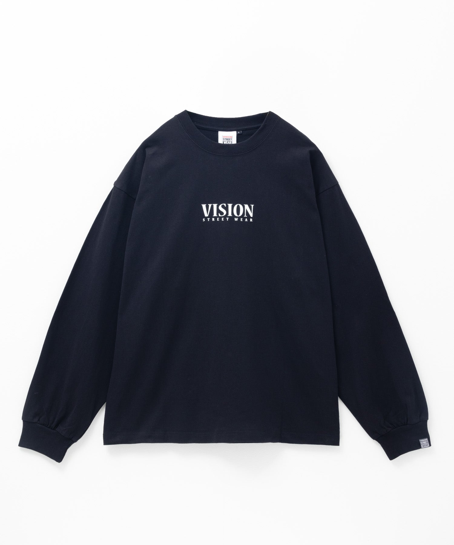 ヴィジョン ストリート ウェア VISION STREET WEAR ベアーロゴプリント長袖Tシャツ (ブラック) ブラック