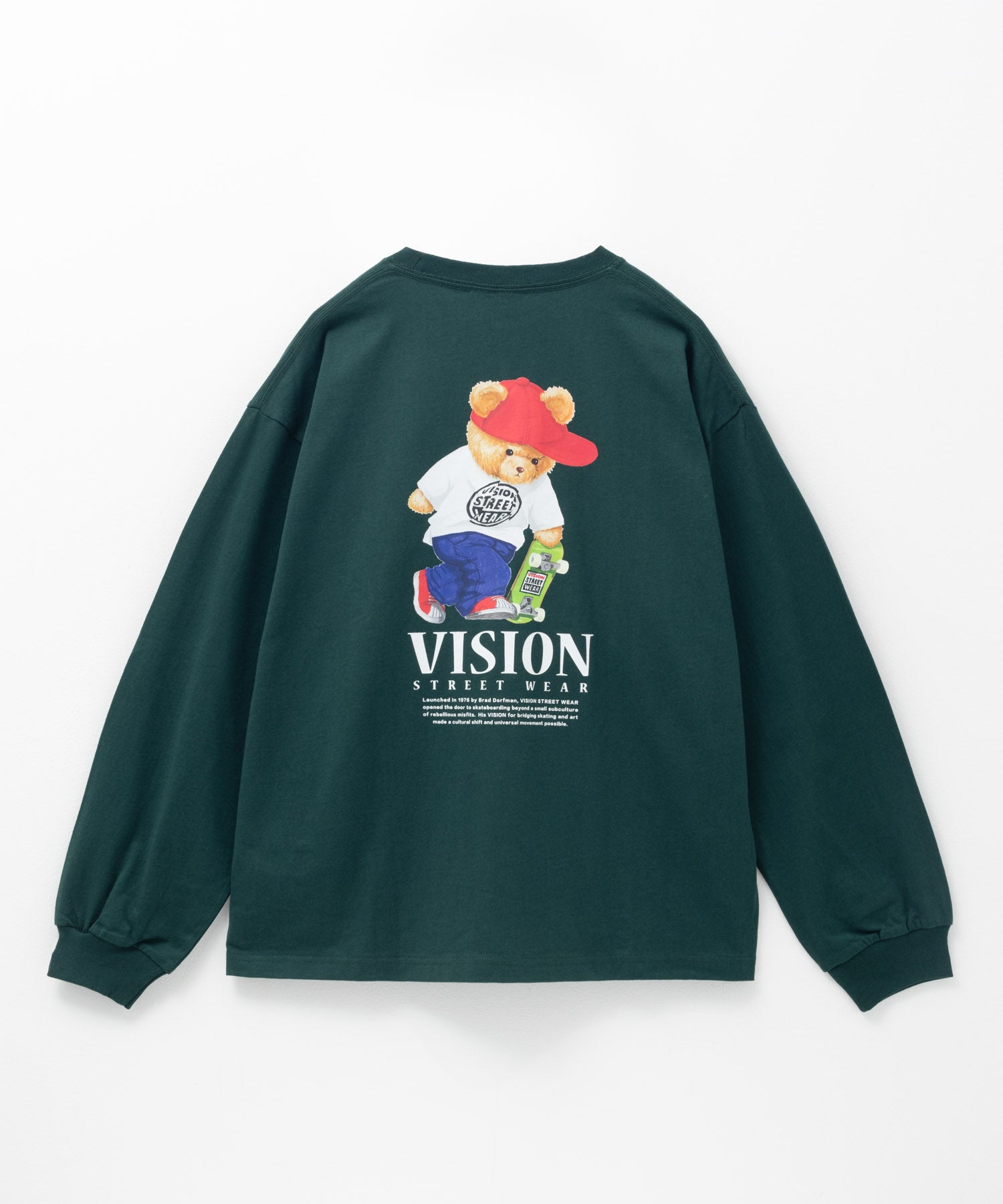 ヴィジョン ストリート ウェア VISION STREET WEAR ベアーロゴプリント長袖Tシャツ (ブラック) ブラック