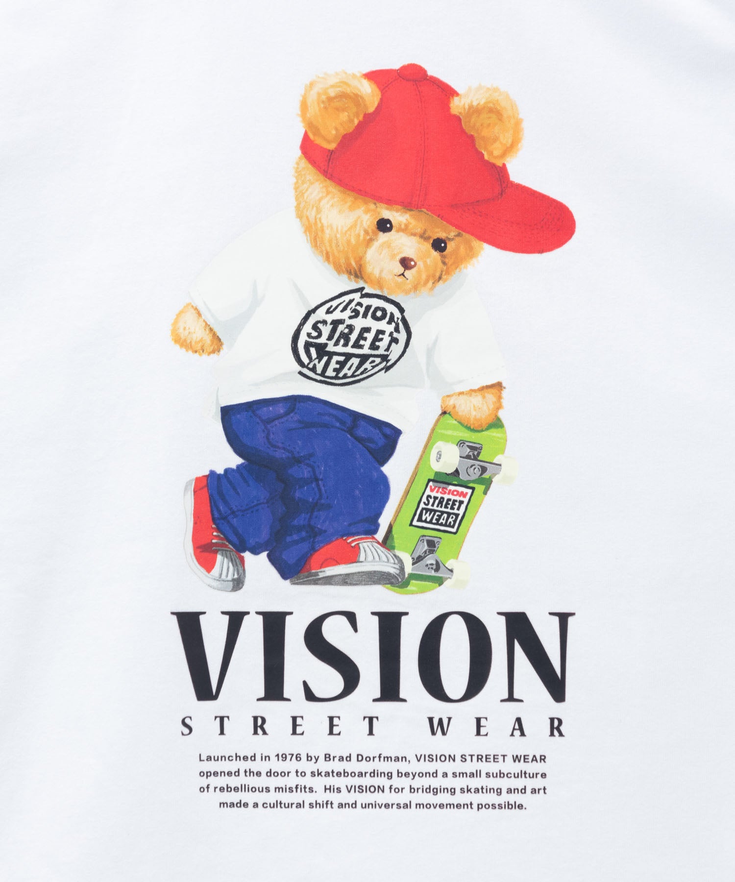 ヴィジョン ストリート ウェア VISION STREET WEAR ベアーロゴプリント長袖Tシャツ (ブラック) ブラック