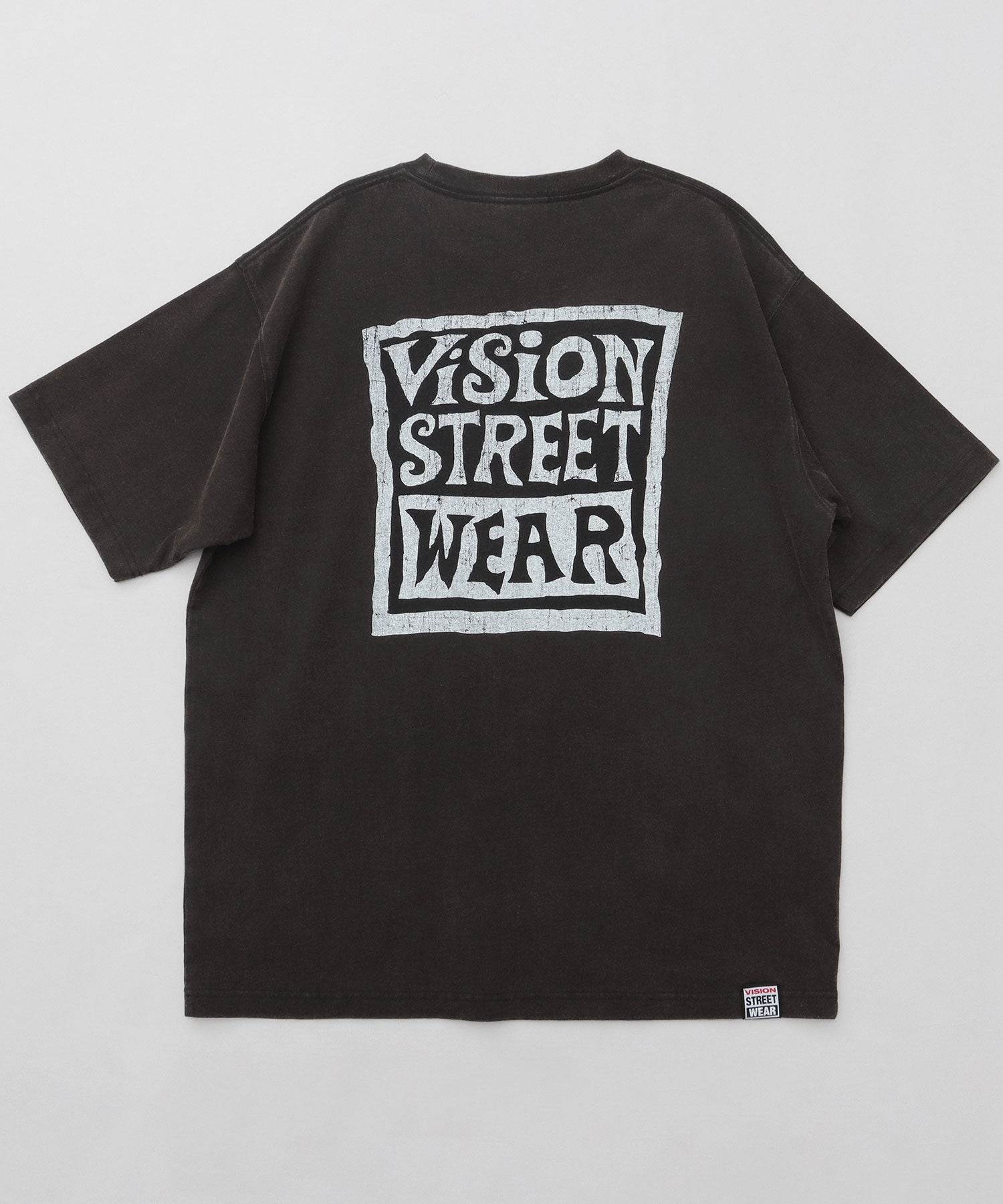 ヴィジョン ストリート ウェア VISION STREET WEAR ビッグシルエット ヴィンテージロゴ Tシャツ (ブラック) ブラック