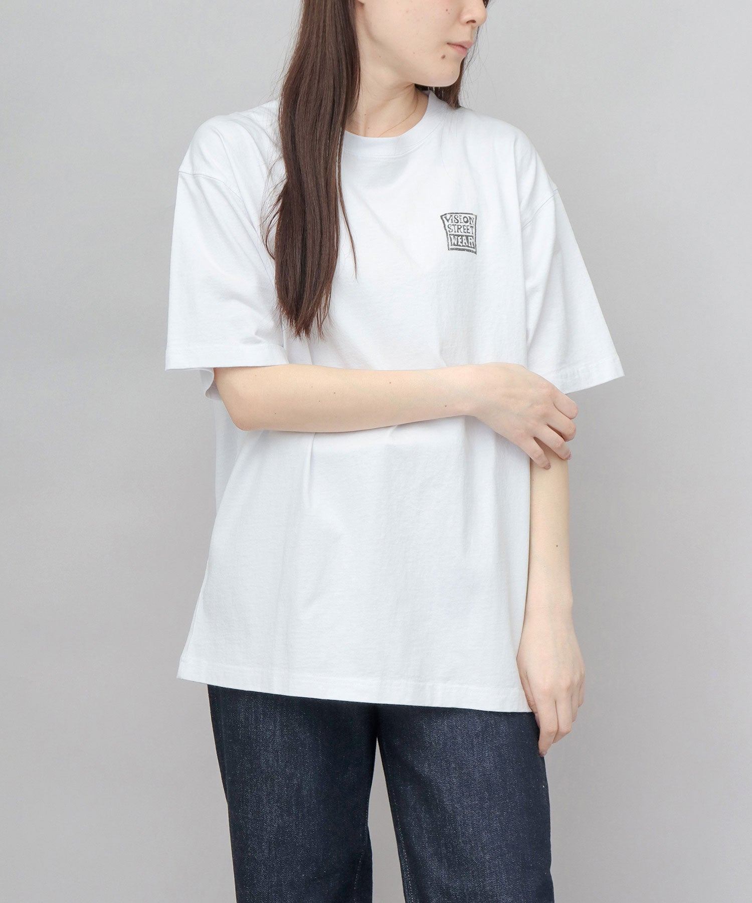 ヴィジョン ストリート ウェア VISION STREET WEAR ビッグシルエット ヴィンテージロゴ Tシャツ (ブラック) ブラック