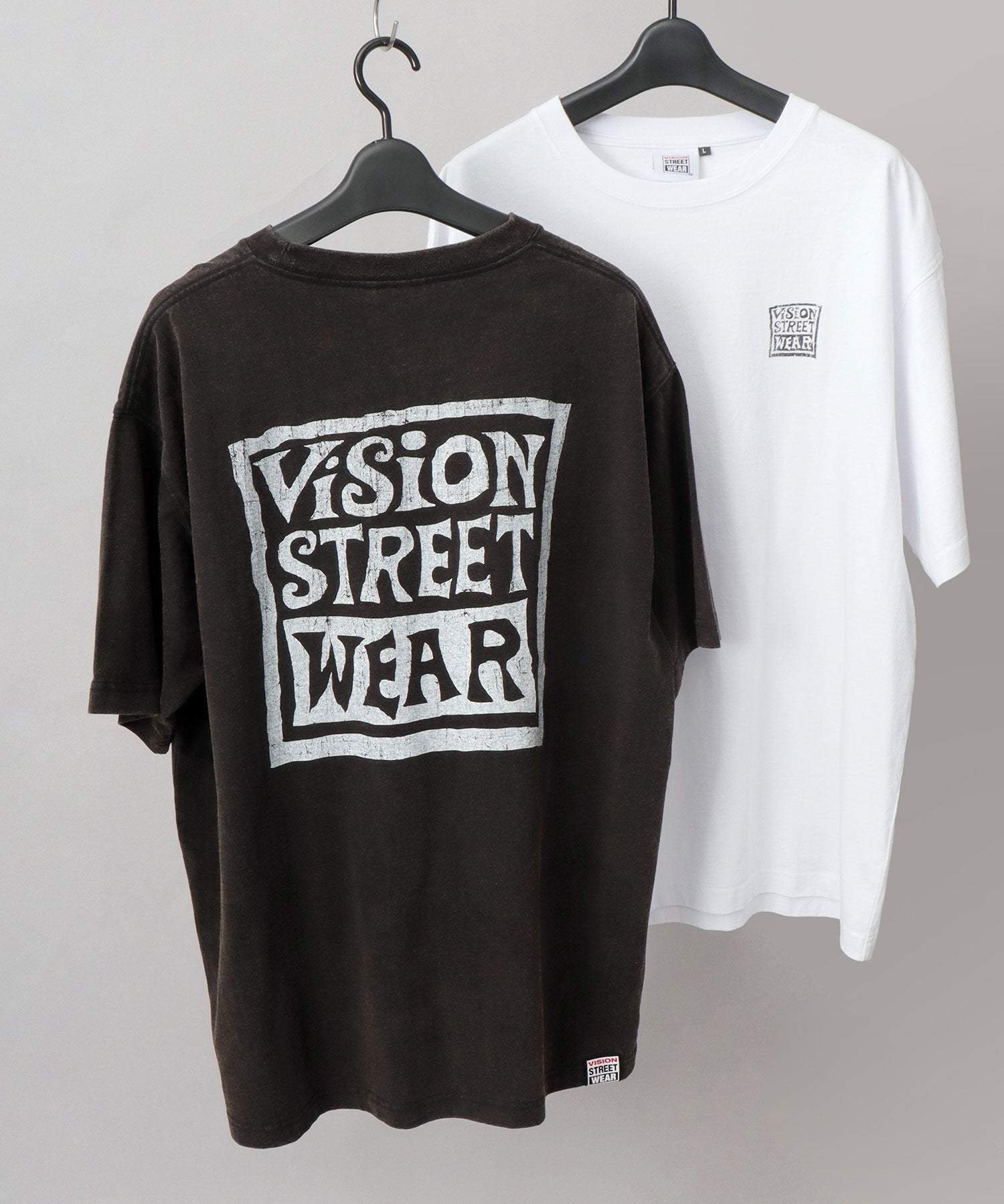 ヴィジョン ストリート ウェア VISION STREET WEAR ビッグシルエット ヴィンテージロゴ Tシャツ (ブラック) ブラック