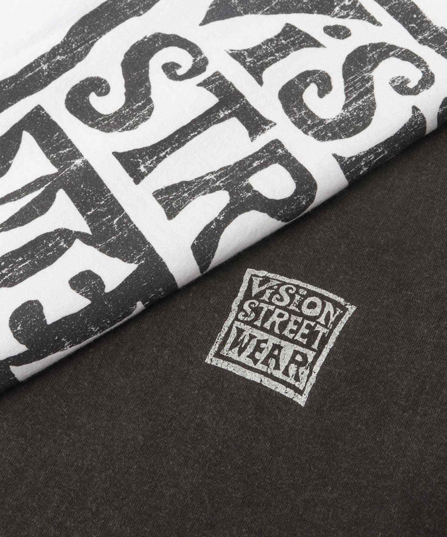 ヴィジョン ストリート ウェア VISION STREET WEAR ビッグシルエット ヴィンテージロゴ Tシャツ (ブラック) ブラック