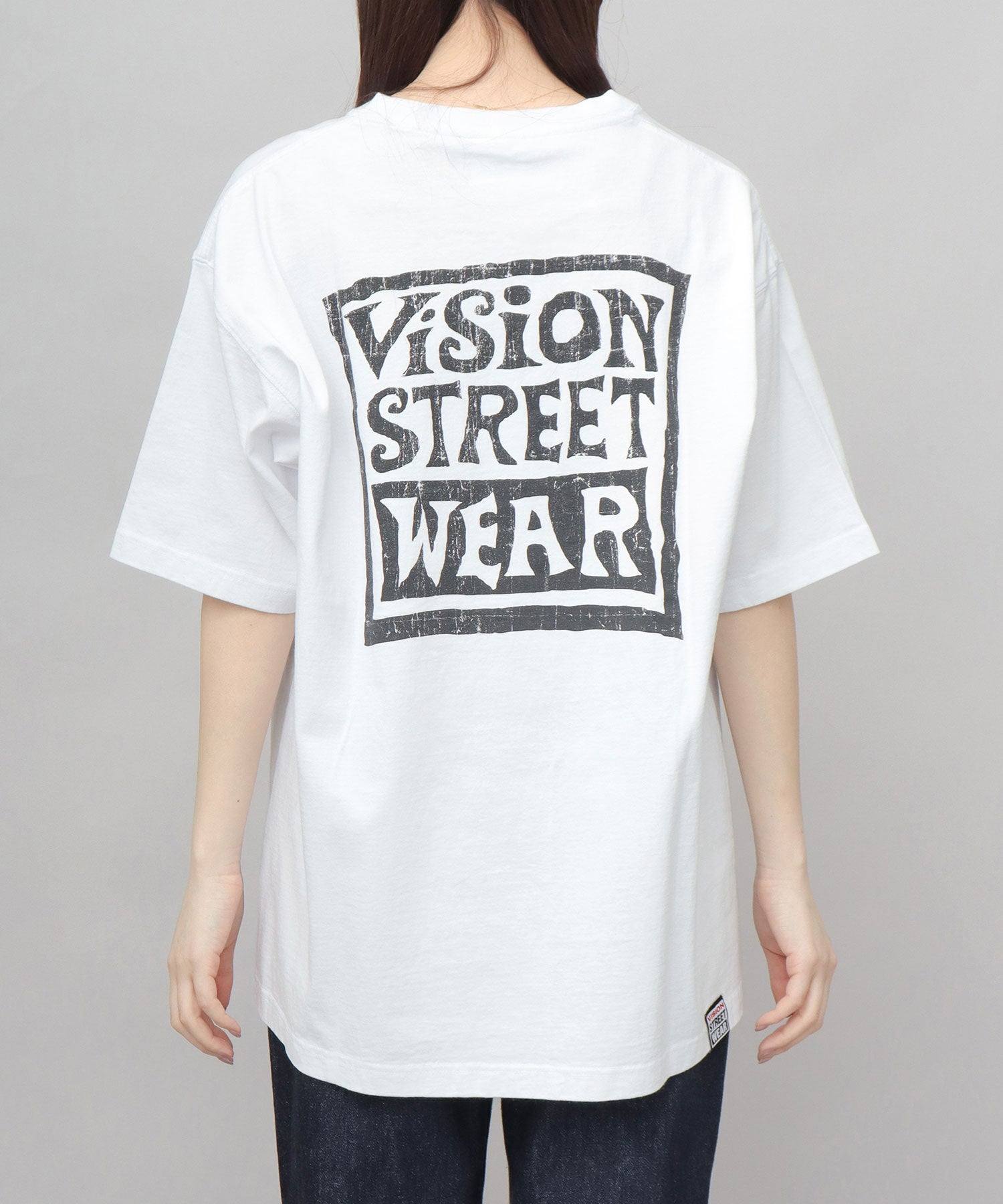 ヴィジョン ストリート ウェア VISION STREET WEAR ビッグシルエット ヴィンテージロゴ Tシャツ (ブラック) ブラック