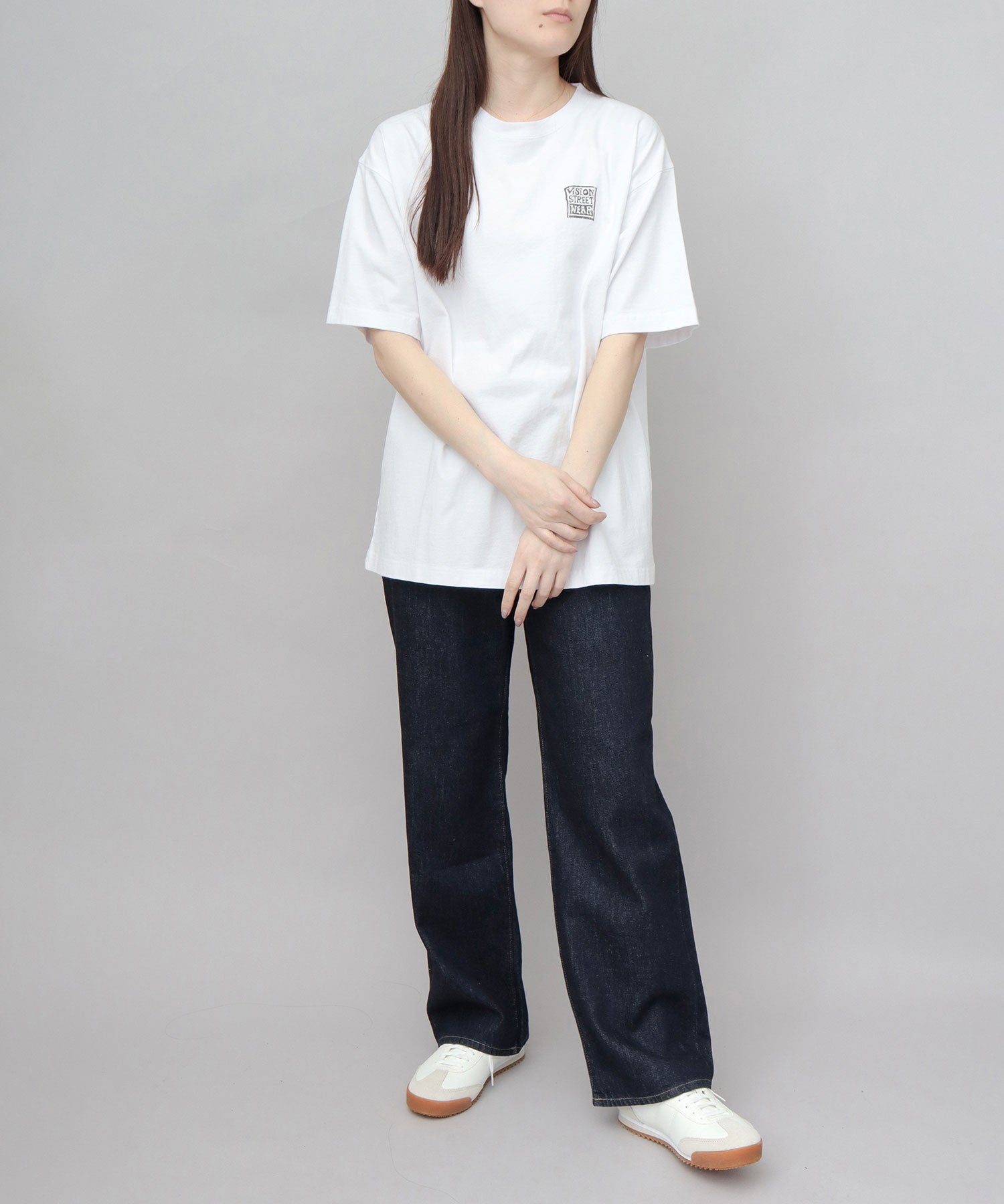 ヴィジョン ストリート ウェア VISION STREET WEAR ビッグシルエット ヴィンテージロゴ Tシャツ (ブラック) ブラック