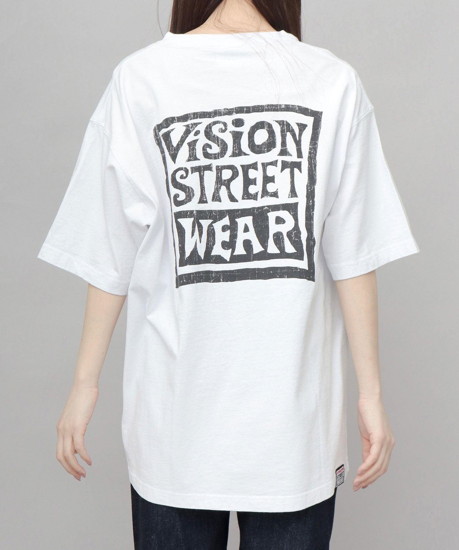 ヴィジョン ストリート ウェア VISION STREET WEAR ビッグシルエット ヴィンテージロゴ Tシャツ (ホワイト) ホワイト