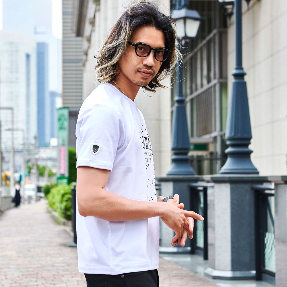 ヴィオラ VIOLA VIOLA 裏使いクルー半袖Tシャツ (3-2(K.ORANGE/蛍光オレンジ)) 3-2(K.ORANGE/蛍光オレンジ)