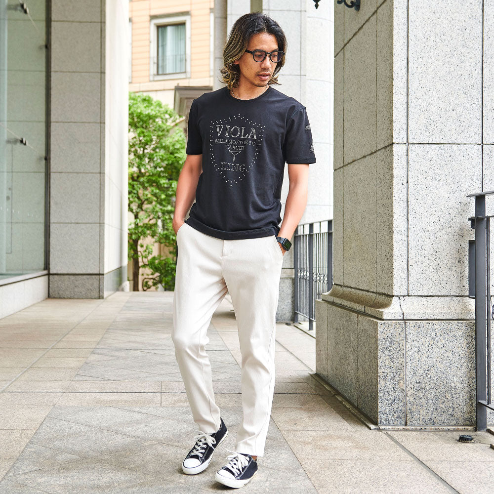 ヴィオラ VIOLA VIOLA 裏使いクルー半袖Tシャツ (3-2(K.ORANGE/蛍光オレンジ)) 3-2(K.ORANGE/蛍光オレンジ)