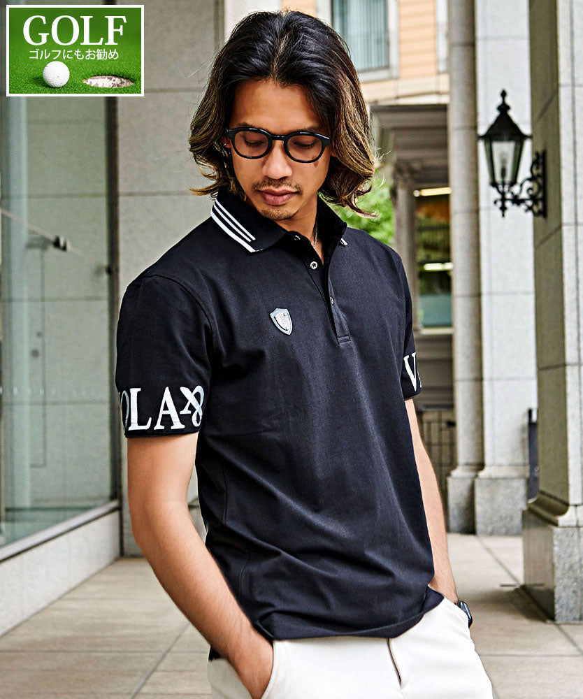 ヴィオラ VIOLA VIOLA P.T入り半袖ポロ (3-3(BLACK/ブラック)) 3-3(BLACK/ブラック)