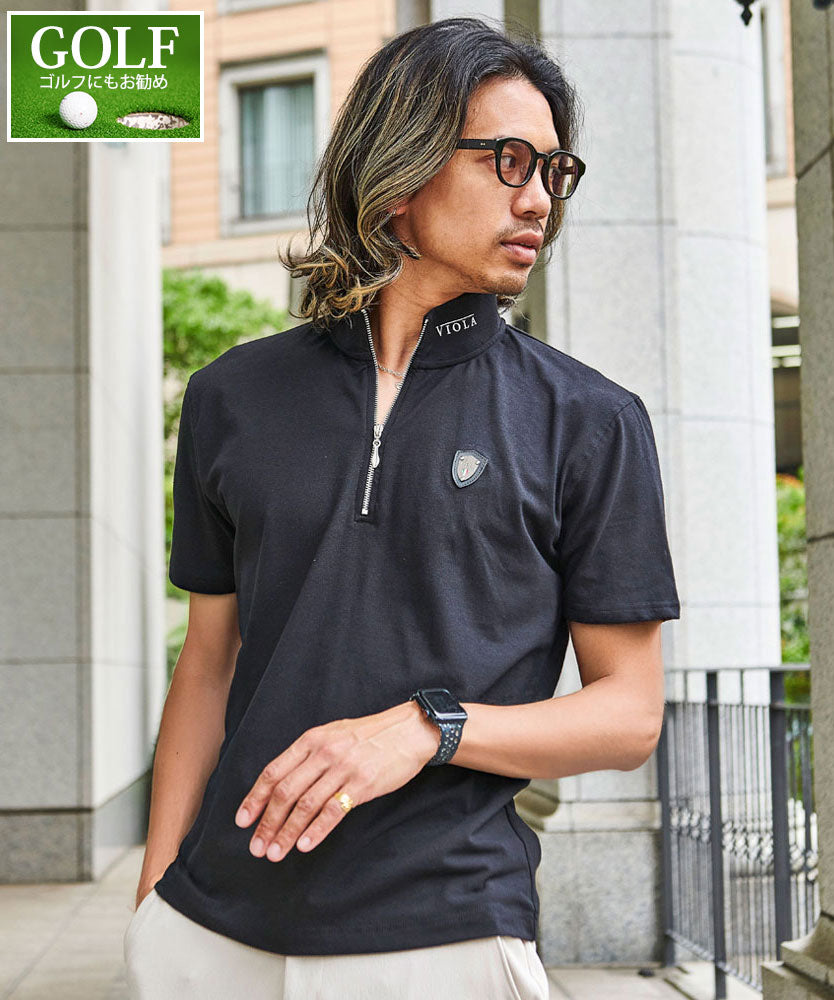 Viola e Viola VIOLA VIOLA Half ZIP Short Sleeve Polo