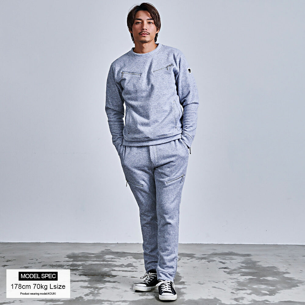 ヴィオラ VIOLA VIOLA フリース起毛ZIPパンツ (2-1(M.GRAY/杢グレー)) 2-1(M.GRAY/杢グレー)