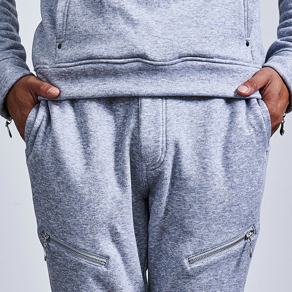 ヴィオラ VIOLA VIOLA フリース起毛ZIPパンツ (2-1(M.GRAY/杢グレー)) 2-1(M.GRAY/杢グレー)