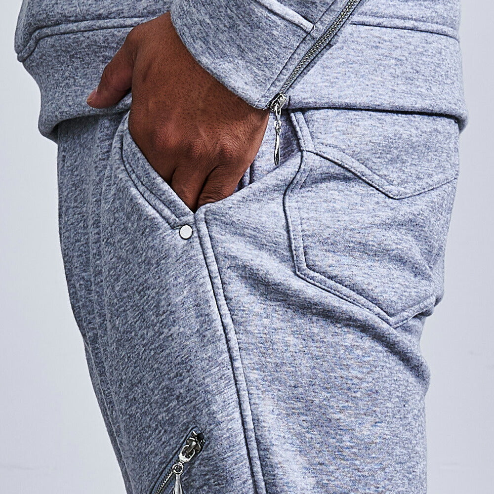 ヴィオラ VIOLA VIOLA フリース起毛ZIPパンツ (2-1(M.GRAY/杢グレー)) 2-1(M.GRAY/杢グレー)