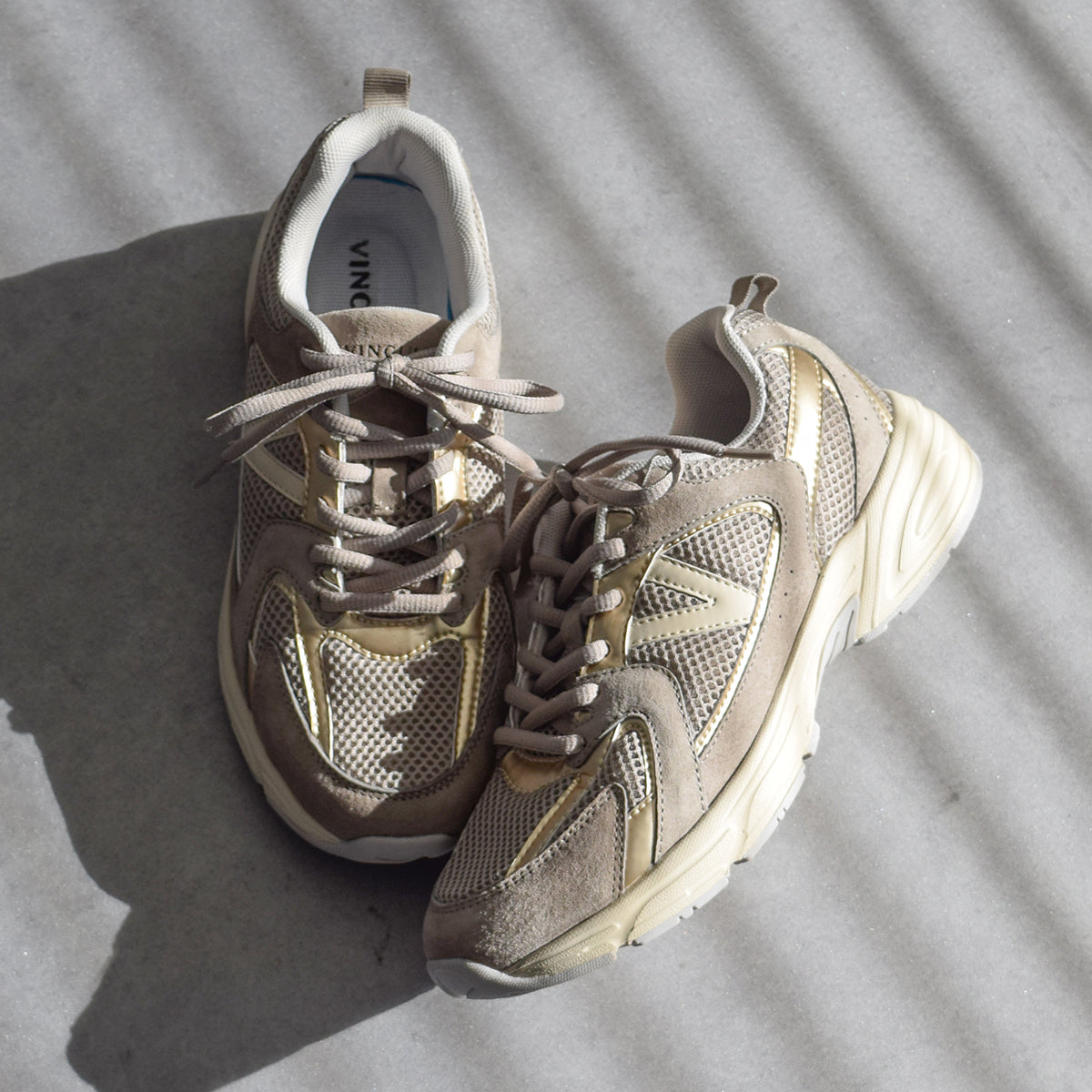 ウィンクルム VINCULUM スエードコンビレースアップスニーカー (グレー) グレー