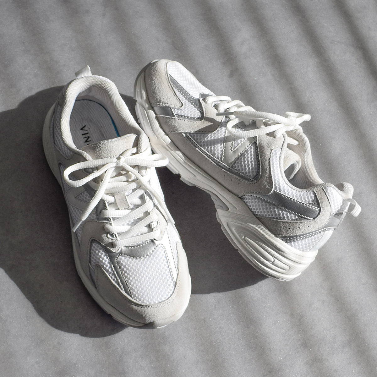 ウィンクルム VINCULUM スエードコンビレースアップスニーカー (グレー) グレー