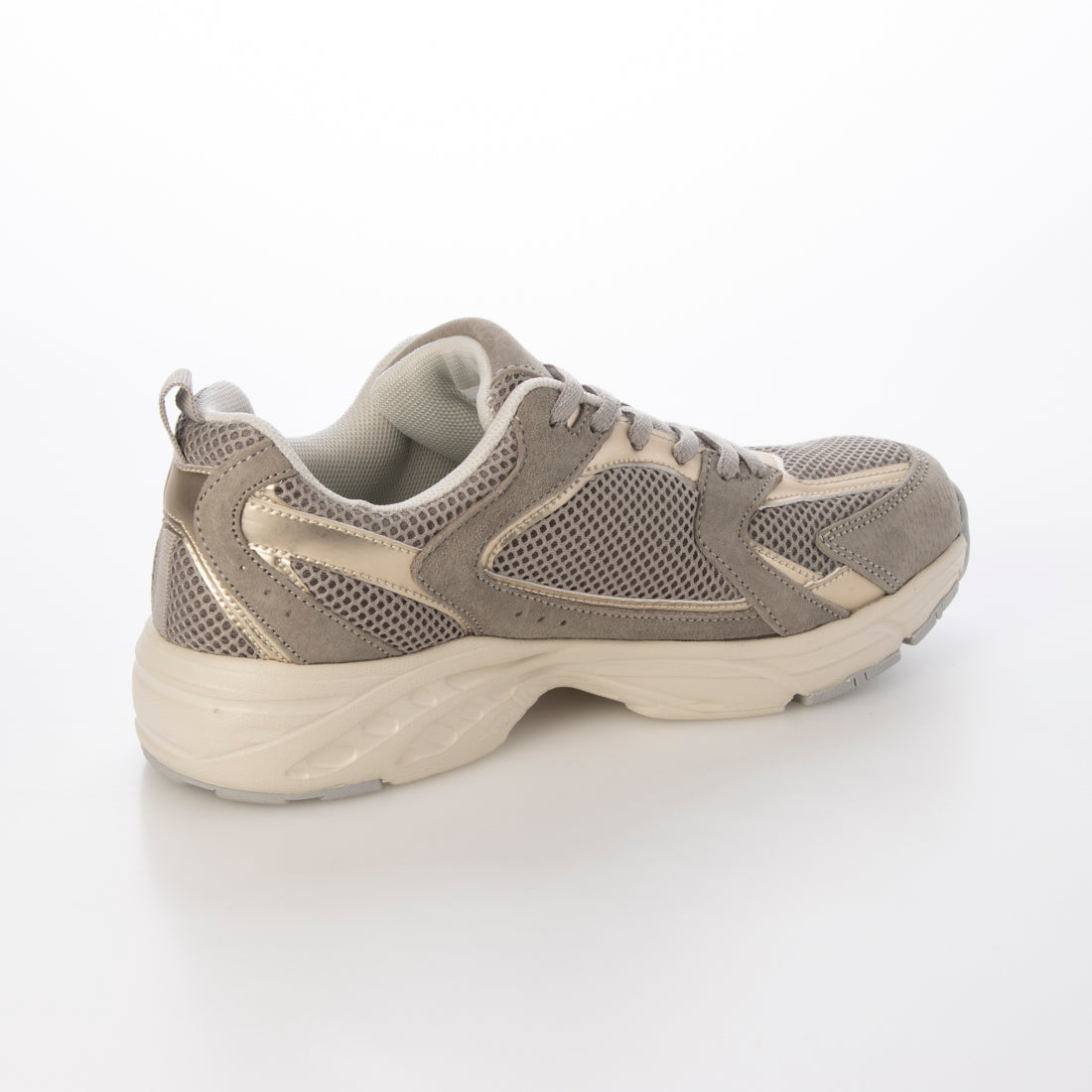 ウィンクルム VINCULUM スエードコンビレースアップスニーカー (グレー) グレー