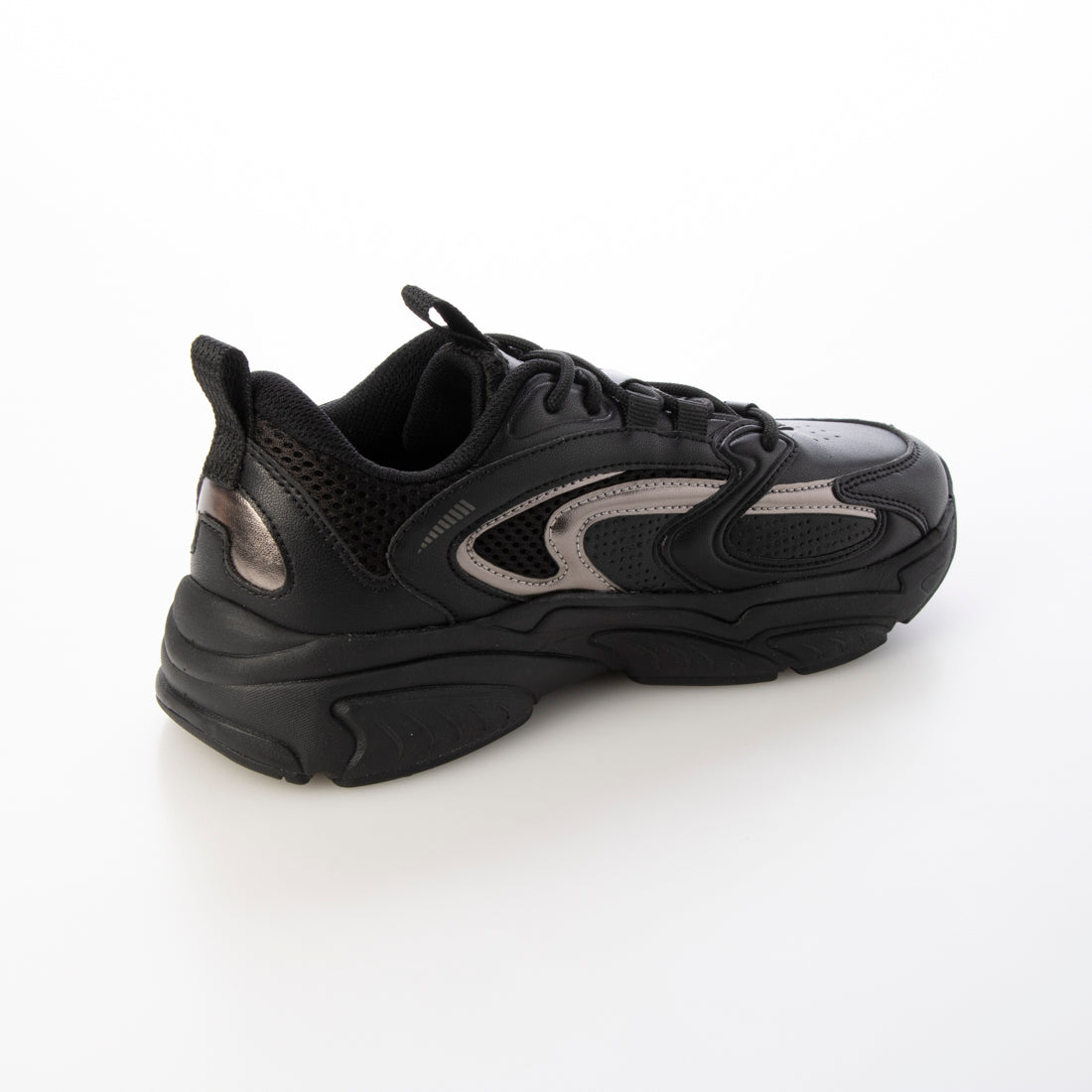 ウィンクルム VINCULUM メタリックコンビスニーカー (ブラック) ブラック