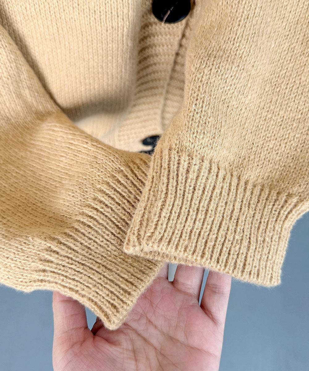 ビビッドレディ VIVIDLADY オーバーフィット ニットカーディガン (ベージュ) ベージュ