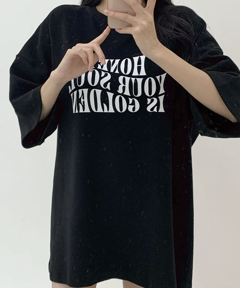 ビビッドレディ VIVIDLADY 半袖tシャツ オーバーサイズ カットソー ドロップショルダー 半袖 (ブラック) ブラック