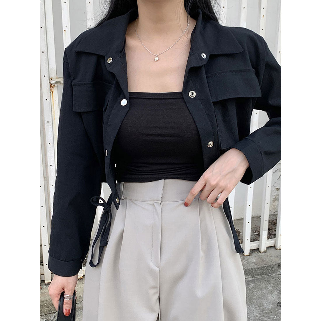 ビビッドレディ VIVIDLADY アウター レディース クロップド丈ジャケット 秋 ブルゾン