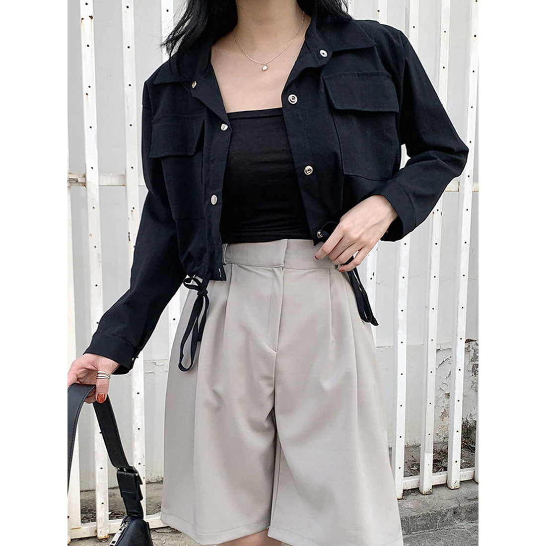 ビビッドレディ VIVIDLADY アウター レディース クロップド丈ジャケット 秋 ブルゾン