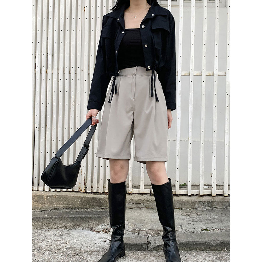 ビビッドレディ VIVIDLADY アウター レディース クロップド丈ジャケット 秋 ブルゾン