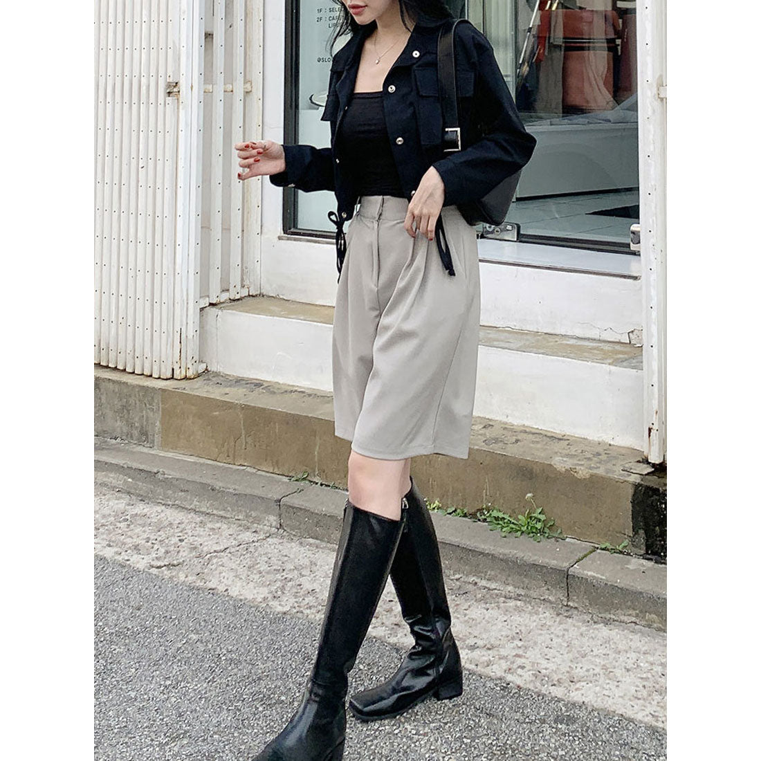 ビビッドレディ VIVIDLADY アウター レディース クロップド丈ジャケット 秋 ブルゾン